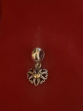 Authentic Pandora 925 silver and 14 k gold charm